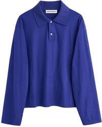 Our Legacy - Long Sleeve Polo Shirt - Lyst