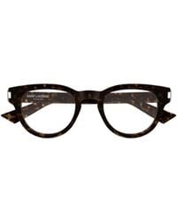 Saint Laurent - Eyewear Round Frame Glasses - Lyst