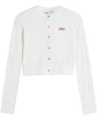 Tommy Hilfiger - Slim Pointelle Flag Cardigan - Lyst