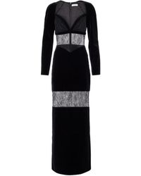 Nina Ricci - Velvet And Lace Gown - Lyst