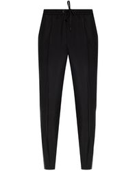 Versace - Side Stripe Drawstring Trousers - Lyst