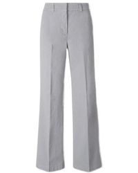 Peserico - Wide-Leg Pleated Pants - Lyst