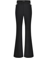 THREE QUARTERS - Chain Details Casual Pants - Lyst