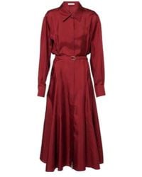 Emilia Wickstead - Riko Belted Silk Twill Shirt Dress - Lyst