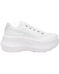Comme des Garçons - Comme Des Garçons X Salomon Logo Debossed Platform Sneakers - Lyst