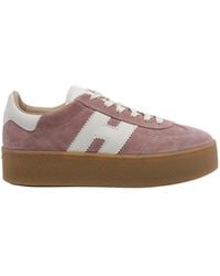 Hogan - Lace-Up Low-Top Sneakers - Lyst
