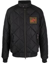 Barbour - High-Neck Zip-Up Quilted Jacket - Lyst