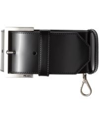 Prada - Logo-Engraved Bag Strap - Lyst