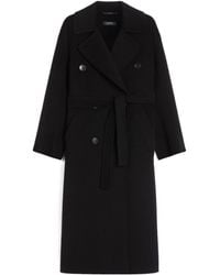 Max Mara - 'S Dalila Double-Breasted Belted Coat - Lyst