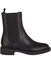 Gianvito Rossi - Round-Head Short Boots - Lyst