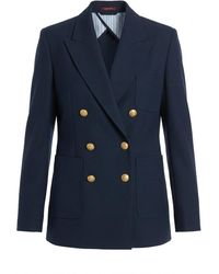 Gucci - Double Breasted Button-Up Jacket - Lyst