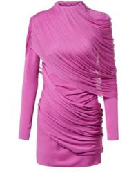 Christopher Esber - Veil Draped Caped Minidress - Lyst