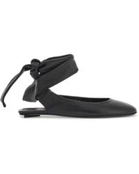 The Attico - The Ankle Strap Flat Shoes - Lyst