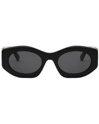 BVLGARI - Calla Oval Frame Sunglasses - Lyst