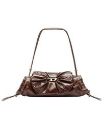 DIESEL - Scrunch-D Leather Shoulder Bag - Lyst