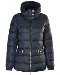 EA7 - Logo Hooded Down Jacket - Lyst