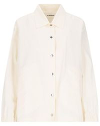Jil Sander - Logo-Printed Textured Jacket - Lyst