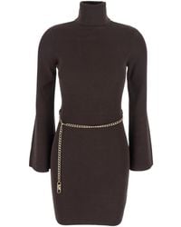 MICHAEL Michael Kors - Beltd Mini Dress - Lyst