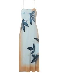 SIR. - Floral-Print Silk Maxi Dress - Lyst