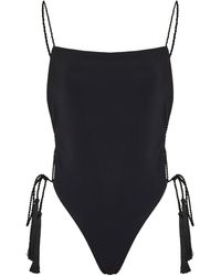 Alaïa - Tassel-Tie Swimsuit - Lyst
