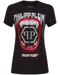 Philipp Plein - Logo Detail T-Shirt - Lyst
