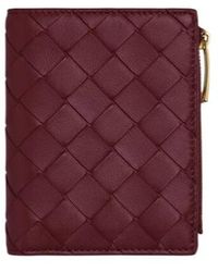 Bottega Veneta - Intrecciato Small Bi-Fold Wallet - Lyst