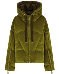 Khrisjoy - Quilted Velvet-Effect Puffer Jacket - Lyst