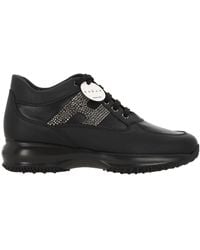 Hogan - Round-Toe Lace-Up Sneakers - Lyst