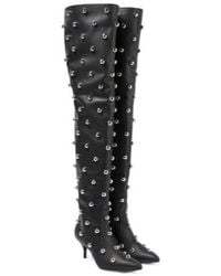 Magda Butrym - Embellished Leather Over The Knee Boots - Lyst