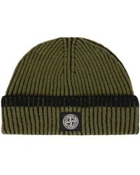 Stone Island - Compass Patch Beanie - Lyst