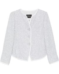 Emporio Armani - Wool Blend Jacket - Lyst