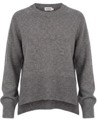 Not Shy - Ribbed-Trim Cashmere Sweater - Lyst