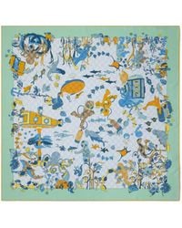 Gucci - Printed Silk Carré - Lyst