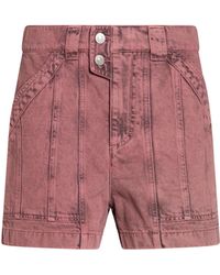 Isabel Marant - Versatile Solid Denim Shorts - Lyst