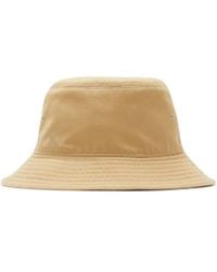 Burberry - Check-Pattern Reversible Pull-On Bucket Hat - Lyst