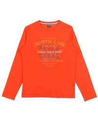 Paul & Shark - Logo Printed Long-Sleeved T-Shirt - Lyst