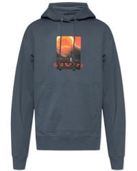 Helmut Lang - Graphic Printed Drawstring Hoodie - Lyst