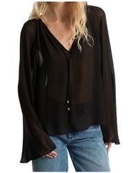 Michael Kors - Michael Georgette V-Neck Blouse - Lyst