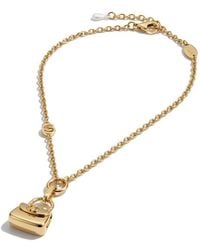 Gucci - Chain Necklace With Bag Pendant - Lyst
