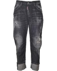 DSquared² - Logo-Patch Denim Jeans - Lyst