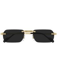 Cartier - Rimless Sunglasses - Lyst