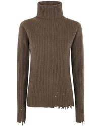 Uma Wang - Turtleneck Knitted Jumper - Lyst