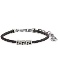 Versace - Greca Braided Bracelet - Lyst