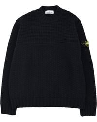 Stone Island - Crew Neck Pullover Sweater - Lyst