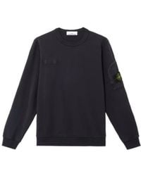 Stone Island - Compass Patch Crewneck Sweatshirt - Lyst