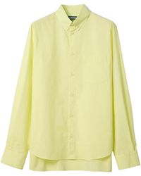 Jacquemus - Tailleur Double Layer Designed Curved Hem Shirt - Lyst