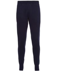 Prada - Logo Patch Knitted Track Pants - Lyst