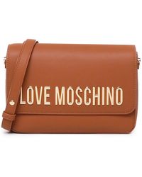 Moschino - Love Logo Lettering Shoulder Bag - Lyst
