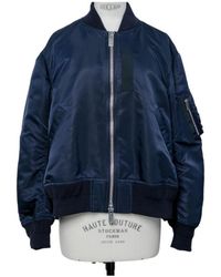 Sacai - Zipped Bomber Jacket - Lyst