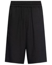 Moschino - Logo Patch Pocketed Shorts - Lyst